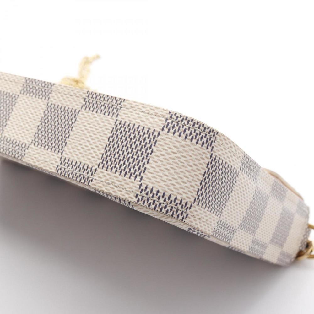 LOUIS VUITTON White Damier Coated Canvas Shoulder Bag - Picture 8 of 9